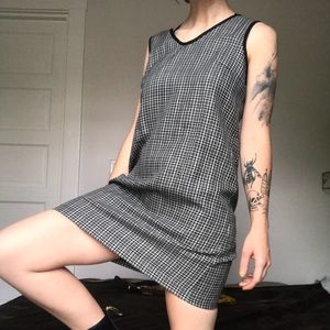 Gingham tartan dress